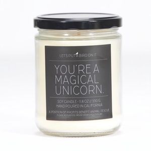 You’re a magical unicorn candle